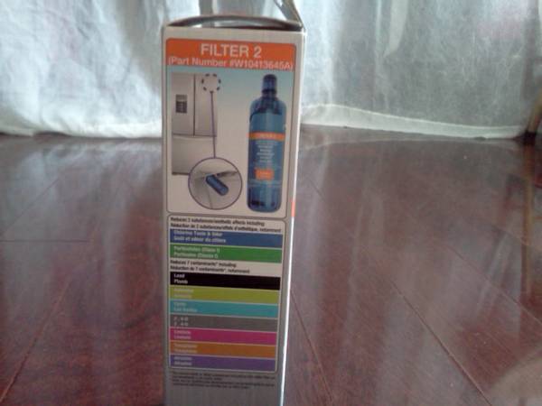For sale, Whirilpool refrigerator ice water and water filter