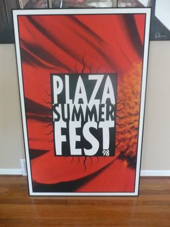 Framed Plaza Summer Fest Banner