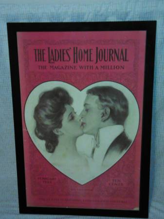 Framed poster of LADYS HOME JOURNAL magazine cover (Feb 1904)