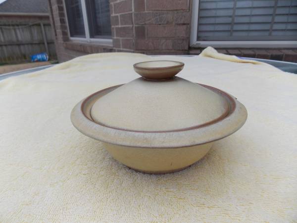 FRANKOMA POTTERY BOWL AND LID FOR SALE