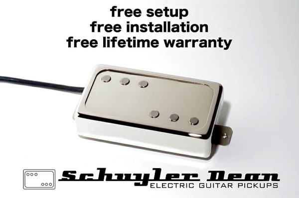Free setup, install, and lifetime warranty with new pickups (East Nashville)