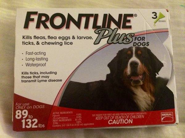 Frontline Plus for Dogs  89 to 132lbs (glendale)