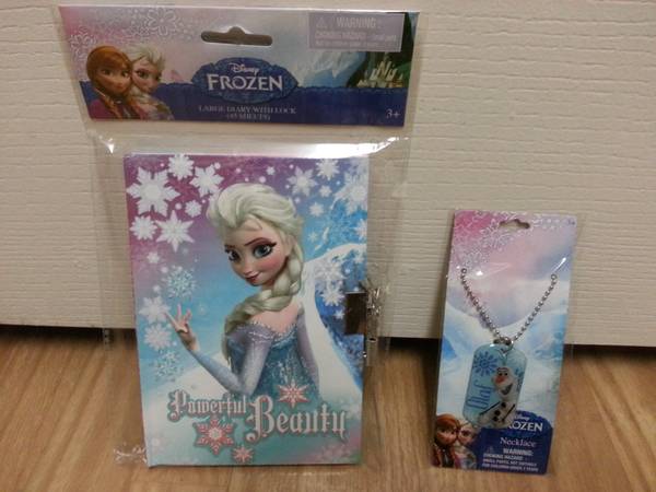 Frozen  Necklace  and  diary