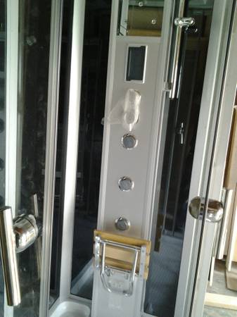 Full glass Bluetooth shower enclosure system