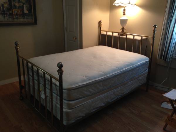 Full size bed and mattress