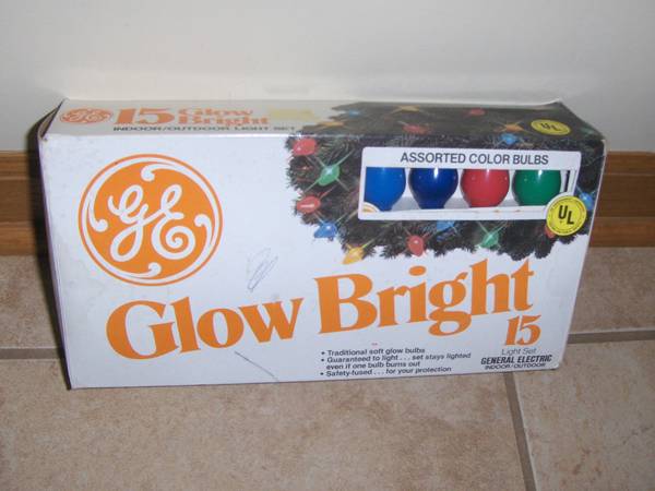 GE Glow Bright 15 Bulb Light Set
