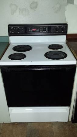 GE range stove oven white electric