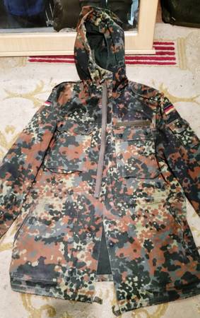 German Army Flecktarn Camo Parka XL New