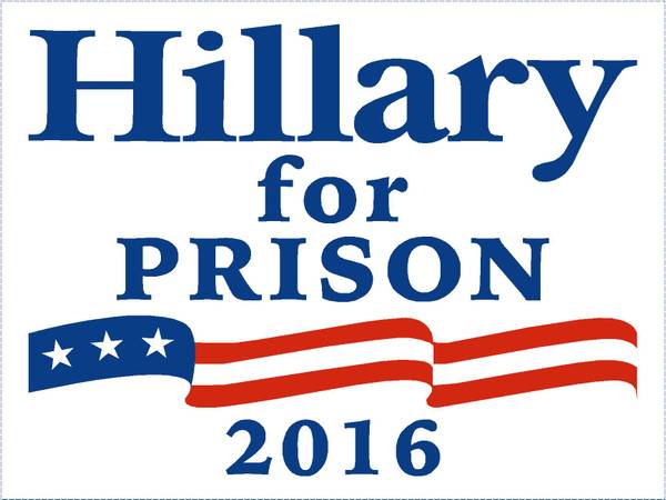 Get your Hillary for Prison yard sign (Cincy)
