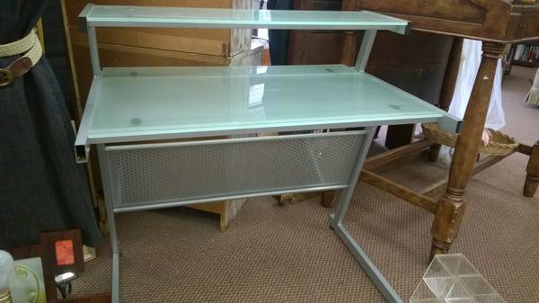 Glass desk