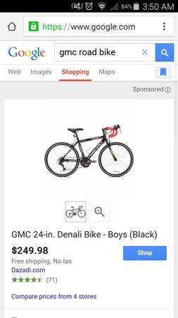 gmc road bike like new