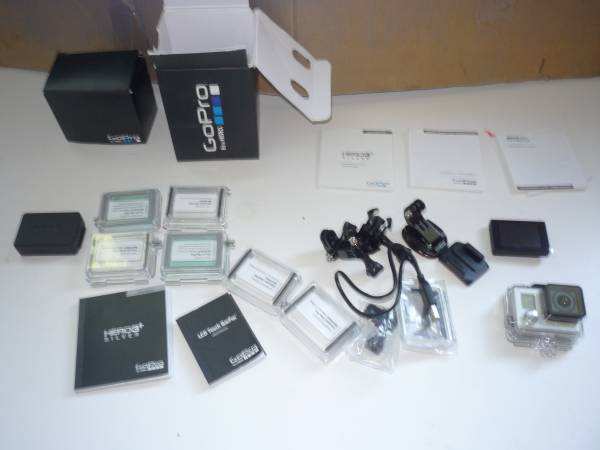 Go Pro 3 Silver with touch screen New