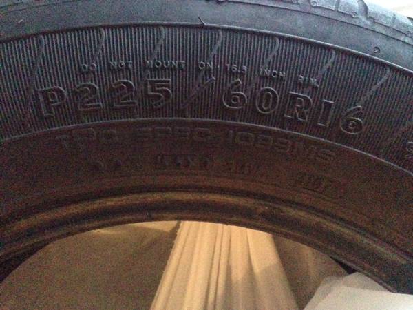 Goodyear tires for same