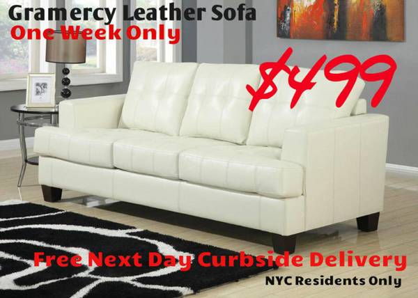 Gramercy Leather Sofa212 modern warehouse