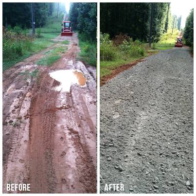 GRAVEL DRIVEWAY REPAIR (Harris county, Muscogee county, east Ala)