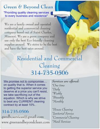 (Green amp Beyond Clean) Professional Cleaning Services (Saint Charles)