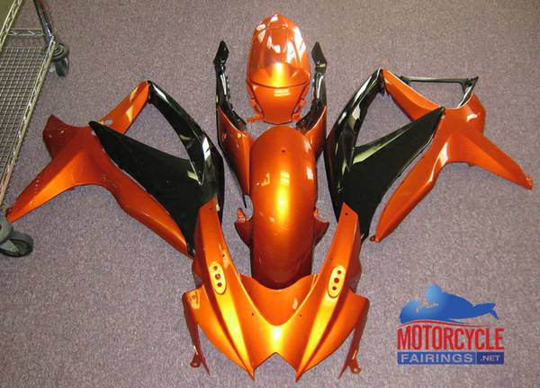 GSXR 600750 OrangeBlack Fairing Body Plastics Kit