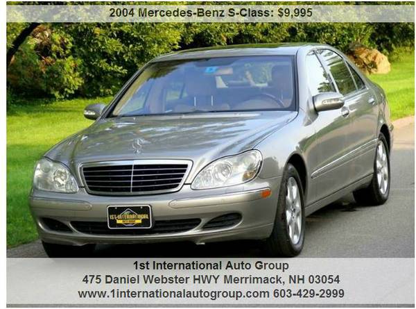 gtgt 2004 MERCEDES BENZ S500 4MATICONLY 121KCLEAN CARFAXLOADED