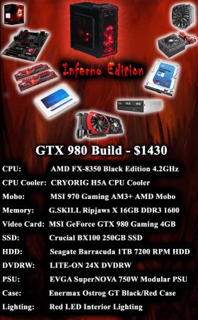 GTX 980 Inferno Edition Gaming PC