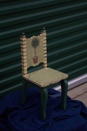 Hand painted Dolls Chair