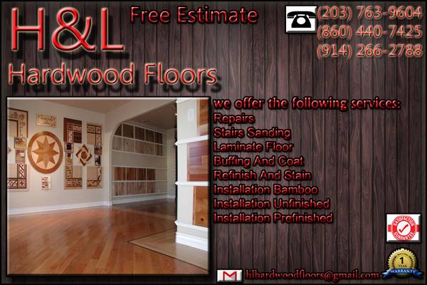 HARDWOOD FLOORS SANDING,INSTALL AND REFINISHING EXPERIENCE AND QUALIT (ALL CT AND NY)