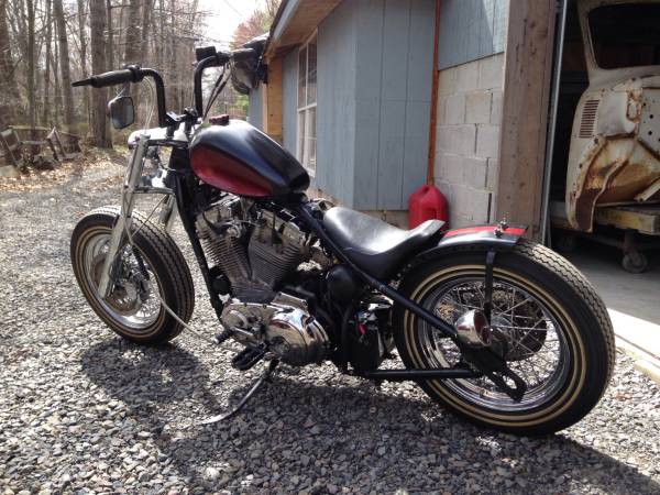 Harley rigid bobber