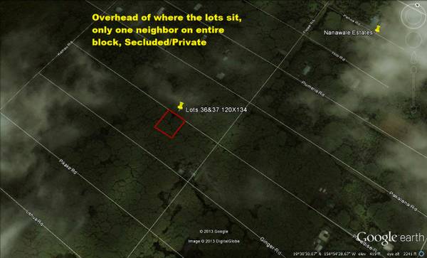 Hawaii Land, 2 Lots, Near Beaches, Secluded, Local Seller 13,000 (Big Island Hawaii)