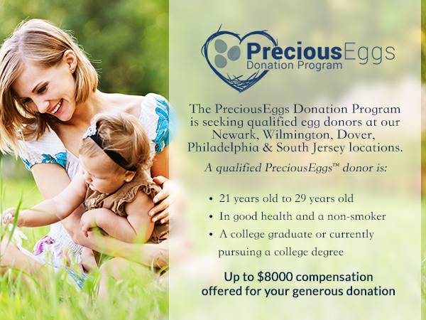 Healthy Egg Donors Needed Help Give the Gift of Parenthood (Delaware, South Jersey, and Philadelphia)