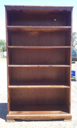 Heavy Duty Sturdy Real Wood Book Shelf