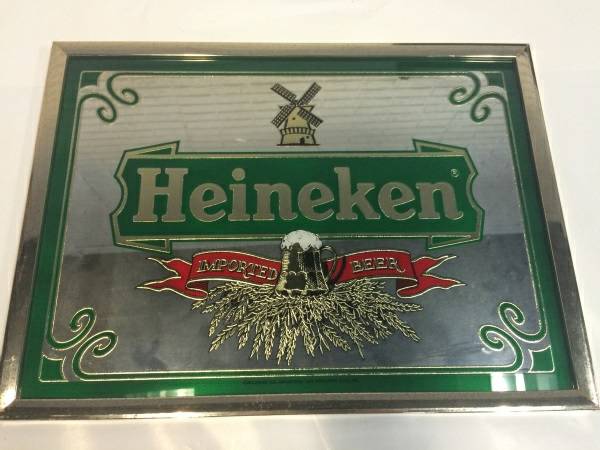 Heineken Bar  Mirror Beer Sign