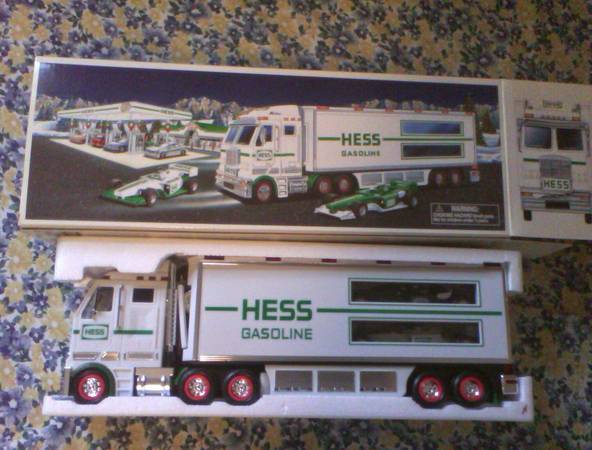 HESS collectors trucks lot of 2 trucks, years 2002 amp 2003. NEW in BOXES
