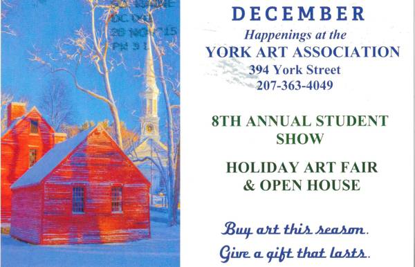 Holiday shopping the york art association (York Maine)