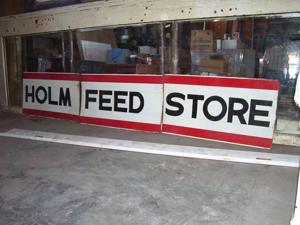 Holms Feed Store Sign