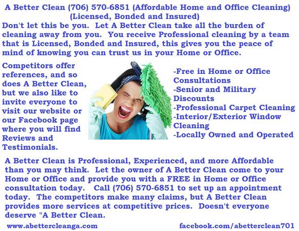 Home and Office Cleaning by the Best (A Better Clean) (Large Service Area)