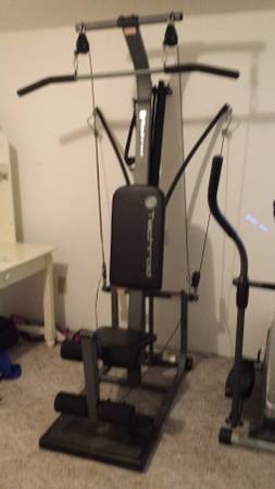 Home gym and elliptical