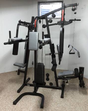 HOME GYM EXERCISE WEIGHT CABLE MACHINE CAST IRON PRO