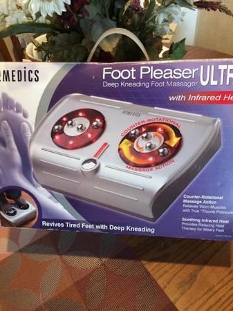 Homedics Foot Pleaser ULTRA Deep Kneading Foot Massager w Infrared Heat Like Ne
