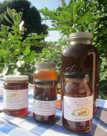 Honey from Oahu, Raw, great prices, several sizes, free receipes