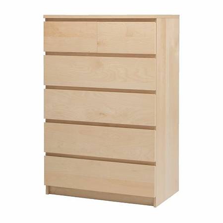 IKEA 6 Drawer Malm Dresser