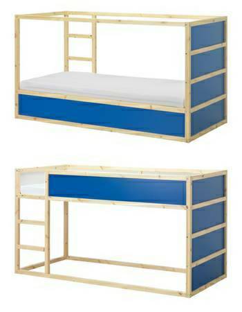 IKEA KURA REVERSIBLE BLUE BED