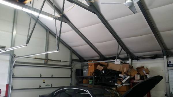 Insulation Installed in garage. (Wendell)