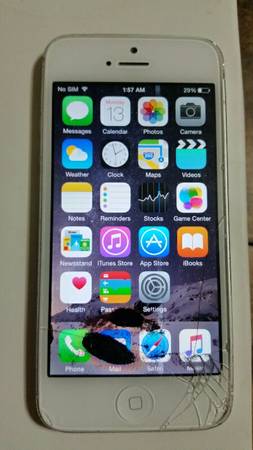 iphone 5 16gb with broken screen
