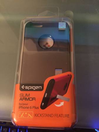Iphone 6 plus Spigen Gunmetal kickstand case