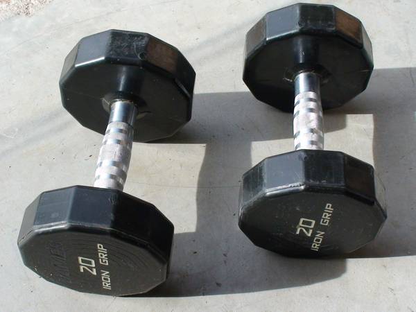 Iron Grip 20 lb Set of Dumbbells