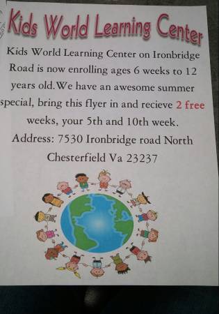 Ironbridge kids world learning center (Ironbridge)