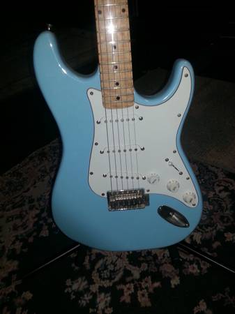 Jay Turser strat with flamed maple neck