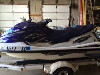 Jet ski with trailer and lift
