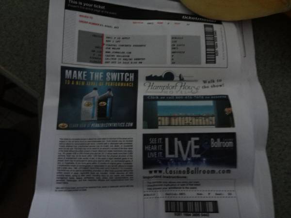 Joe Walsh in concert Hampton Beach Oct 10th (tickets concord)