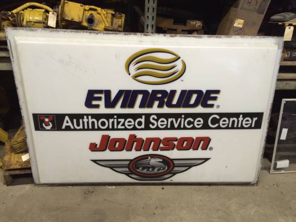 Johnson  Evinrude Outboard Dealer Sign
