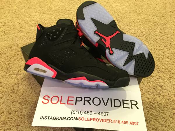 JORDAN 6  JORDAN VI  JORDAN 6 INFRARED  SIZE 10.5